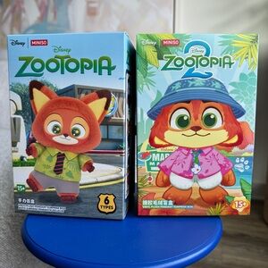 BUNDLE of 2 - Miniso Zootopia Vinyl Plush Sealed Blind Boxes - 100% Authentic!